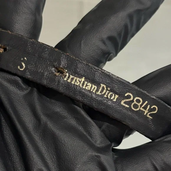 Christian Dior Vintage Women’s Belt Small, Gold Mesh & Brown Leather Disigner. - Picture 8 of 8